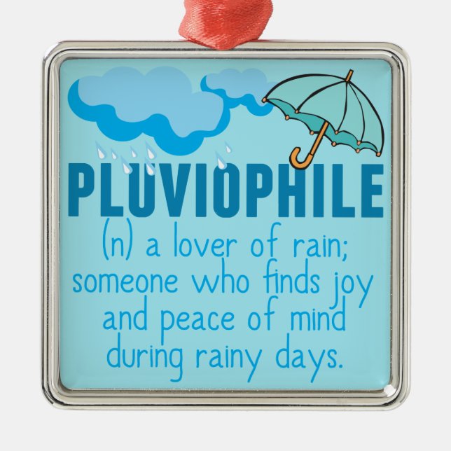 Pluviophile Julgransprydnad Metall (Framsidan)