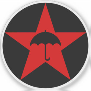 Pluviophile Star v2 (röd) Klistermärken