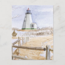 Plymadow Lighthouse Watercolor