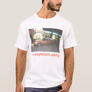PLYMOUTH 1960 T-SHIRT-WHITE TEE SHIRT