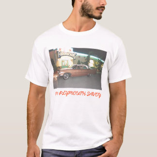 PLYMOUTH 1960 T-SHIRT-WHITE TEE SHIRT