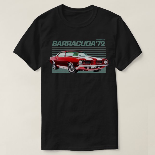 PLYMOUTH BARRACUDA 1 T SHIRT (Design framsida)