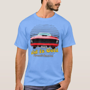 Plymouth Barracuda American Muscle Old är Guld T Shirt