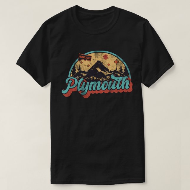Plymouth, Connecticut T Shirt (Design framsida)