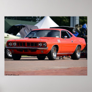 Plymouth Cuda 440 affisch 1971