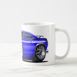 Plymouth Cuda blåttbil 1970 Kaffemugg