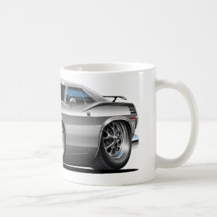 Plymouth Cuda grå färgbil 1970 Kaffemugg