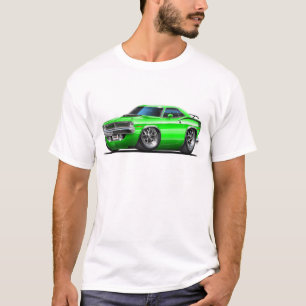 Plymouth Cuda grön bil 1970 T Shirt