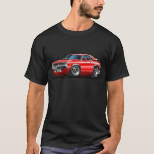 Plymouth Cuda röd bil 1970 T-shirt