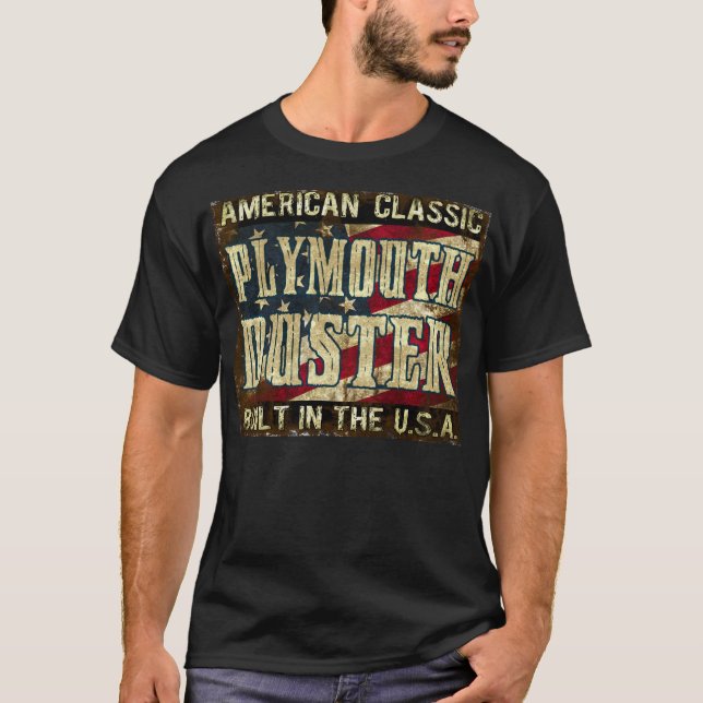 Plymouth dammtrasa - klassikerbil som byggas i USA T-shirt (Framsida)
