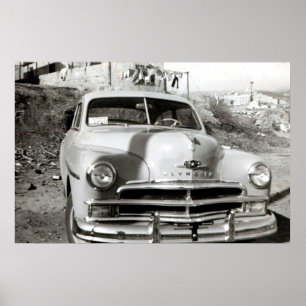 Plymouth Deluxe affisch 1950