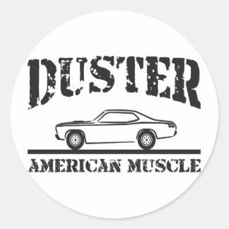 Plymouth Duster American Muscle Car Runt Klistermärke