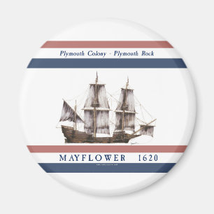 plymouth för 10 mayflower koloni magnet