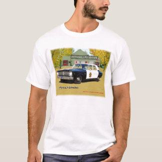 Plymouth för klassikerpolisbilar skjorta 1965 t-shirt