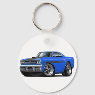 Plymouth GTX blåsvart bil 1970 Nyckelring