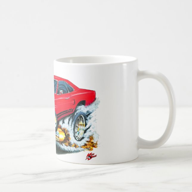 Plymouth GTX röd bil 1968-69 Kaffemugg (Höger)