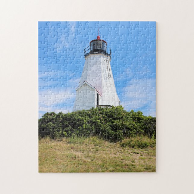 Plymouth Lighthouse, "Gurnet" Massachusetts Pussel (Vertikal)