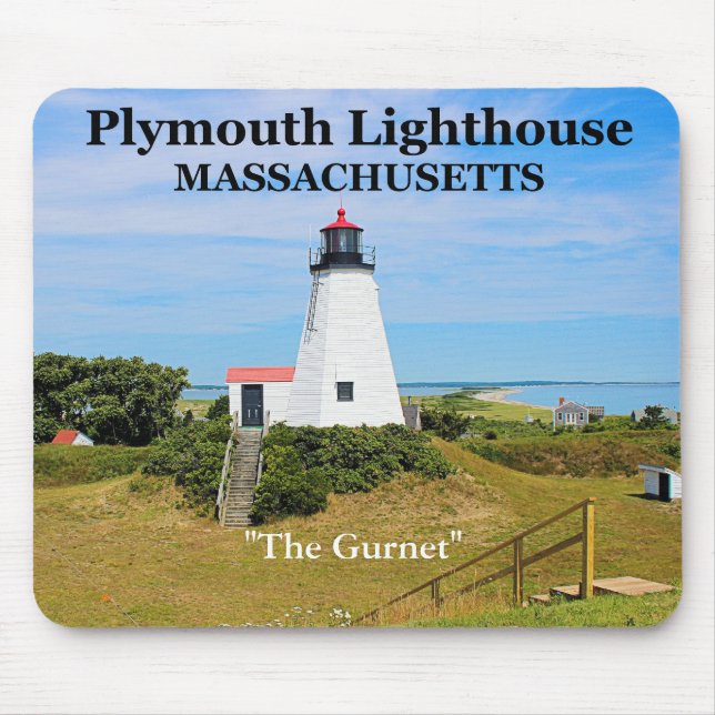 Plymouth Lighthouse, "Gurnet", MORSA Mousepad Musmatta (Framsidan)