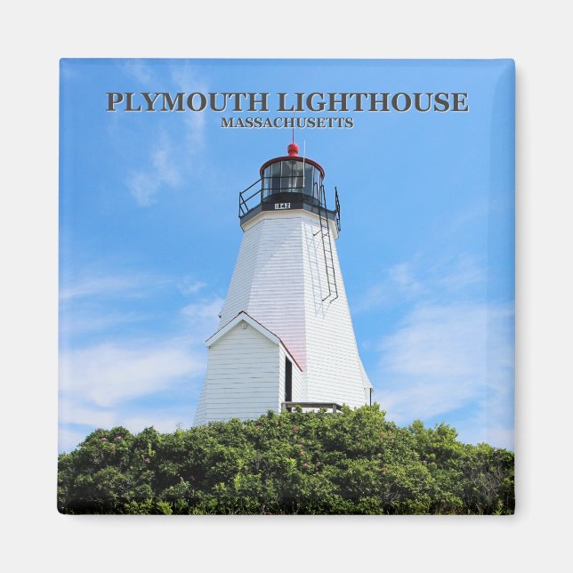 Plymouth Lighthouse, "The Gurnet", MORSA Magnet (Framsidan)