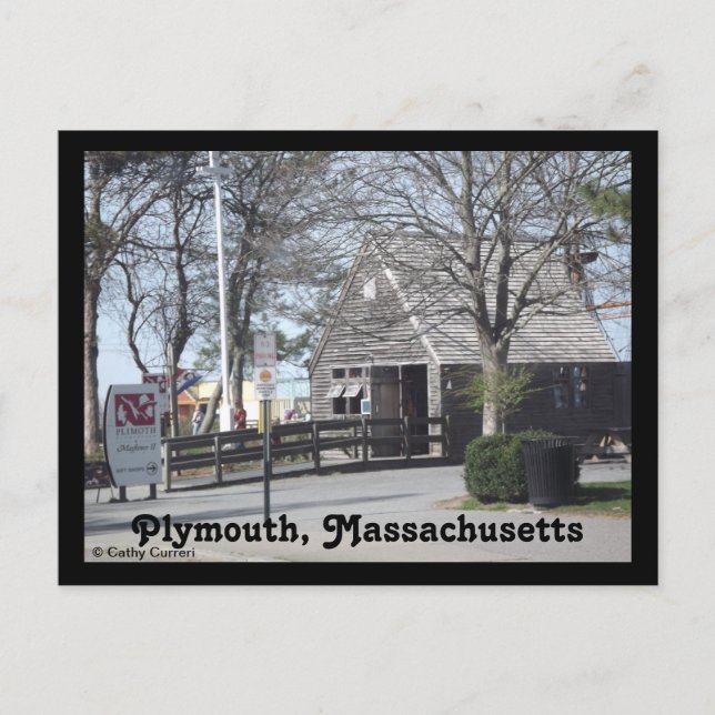 Plymouth, Massachusetts Vykort (Framsida)