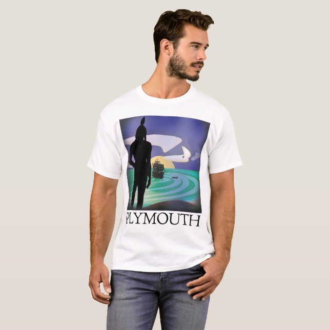 Plymouth Massasoit's Gaze Tee (Hel framsida)
