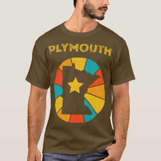 Plymouth Minnesota Vintage Distress Souvenir 1 T Shirt