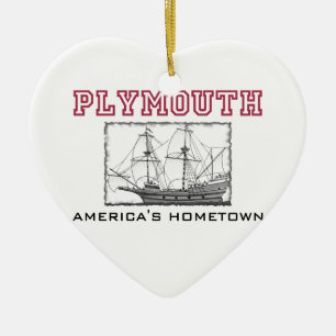 Plymouth MORSOR Julgransprydnad Keramik