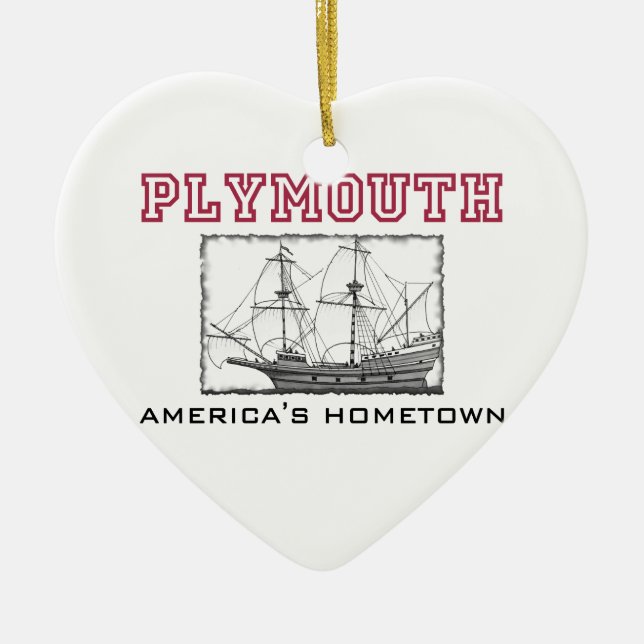 Plymouth MORSOR Julgransprydnad Keramik (Framsidan)
