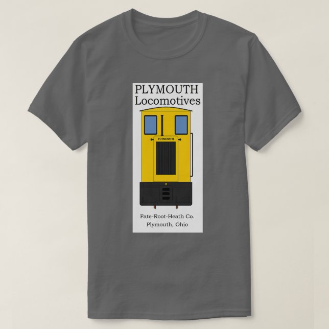 Plymouth Narrow Gage Locomotive T Shirt (Design framsida)