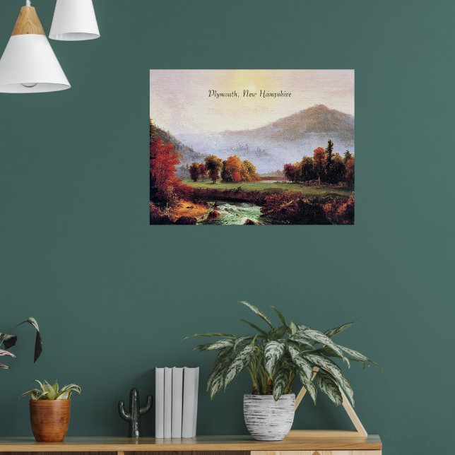 Plymouth New Hampshire, bra Art-målning, Poster (Vardagsrum 1)
