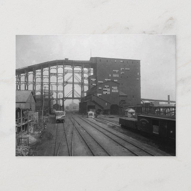 Plymouth Pa. Postkort för kolbrytare Vykort (Framsida)