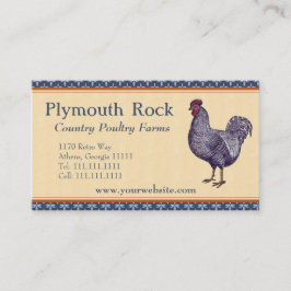 Plymouth Plymouth Sten Tupp Poultry Farm Visitkort
