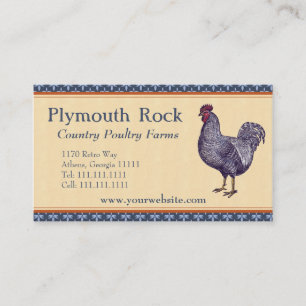 Plymouth Plymouth Sten Tupp Poultry Farm Visitkort