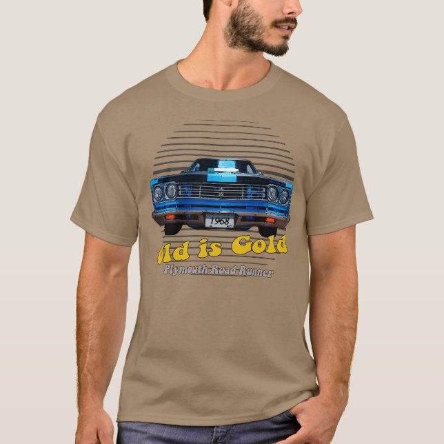 Plymouth Road Runner Hemi American Muscle Old is G T Shirt (Framsida)