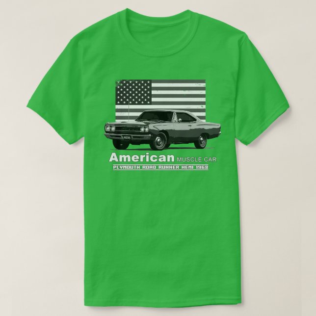 Plymouth Road Springer American Muscle 60s 70s Old T Shirt (Design framsida)