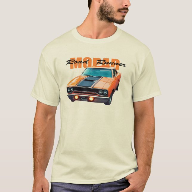 Plymouth Roadrunner 1970 MOPAR 440 T Shirt (Framsida)