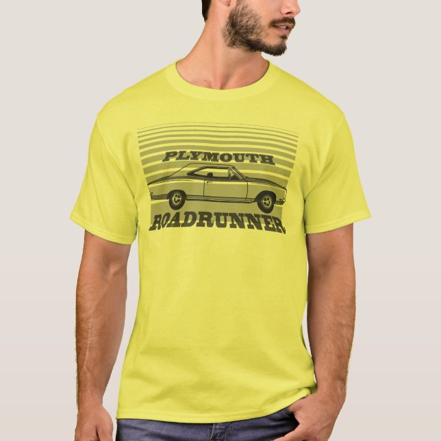 Plymouth Roadrunnerskjorta Tee Shirt (Framsida)