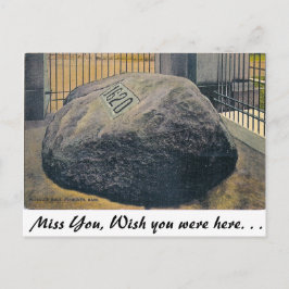 Plymouth Rock, Plymouth, Massachusetts Vykort