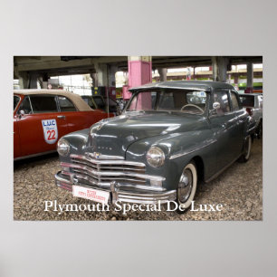 Plymouth Speciell De Luxe. Byggt 1949 Poster