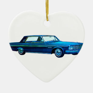 Plymouth Sport Fury 1963 Julgransprydnad Keramik