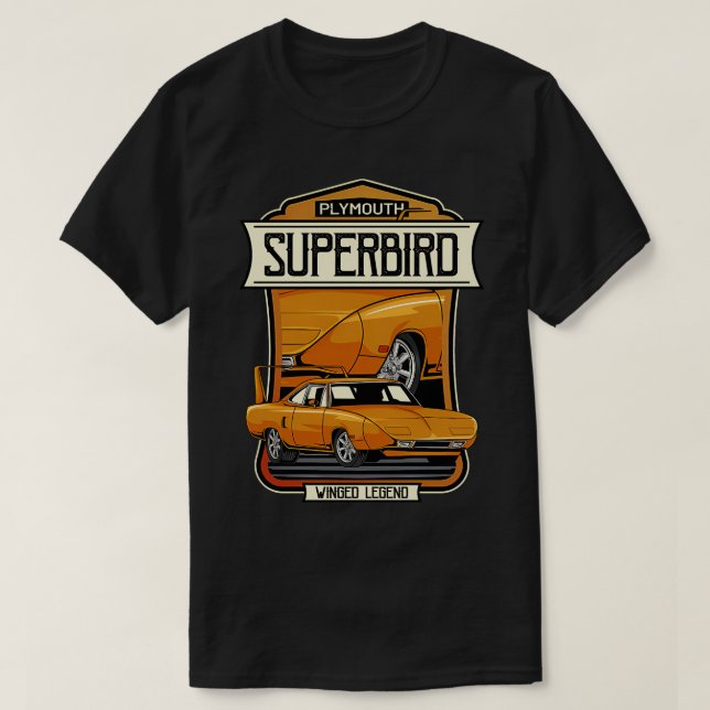 Plymouth Superbird 1 T Shirt (Design framsida)