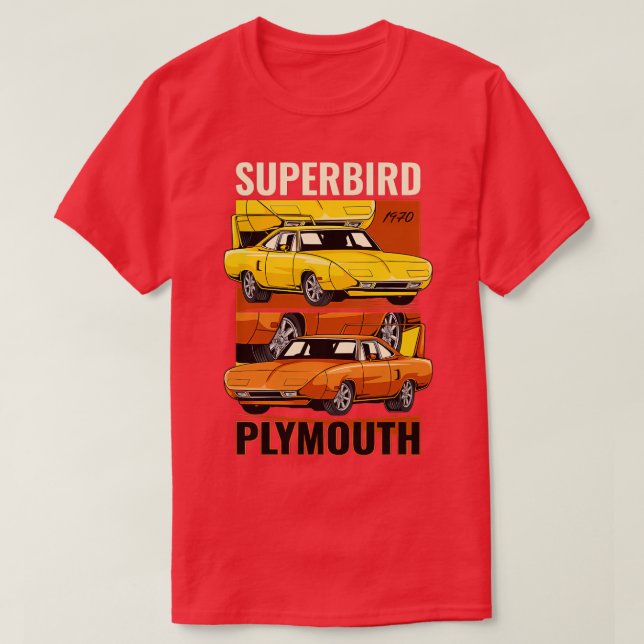 Plymouth Superbird Muscle 1970 T Shirt (Design framsida)
