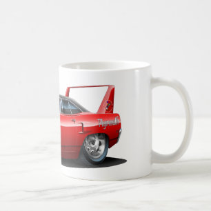 Plymouth Superbird röd bil 1970 Kaffemugg