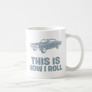 Plymouth vägspringer 1969 kaffemugg