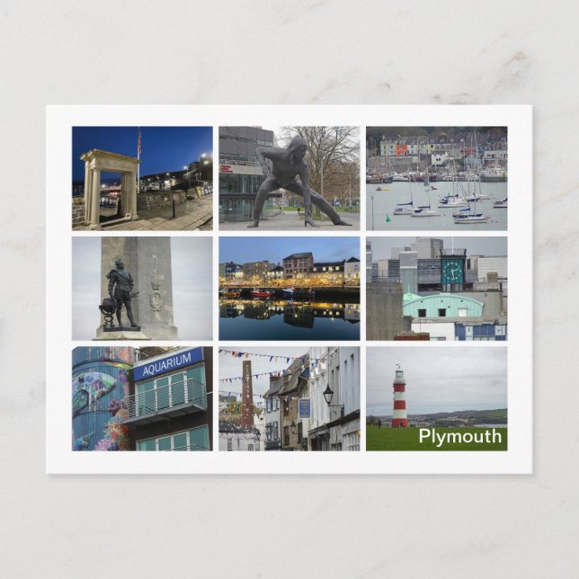 Plymouth Vykort (Framsida)