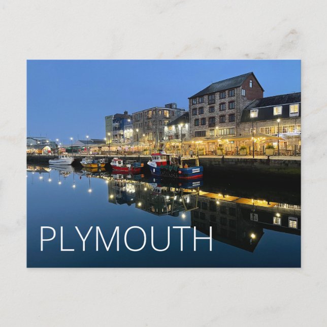 Plymouth Vykort (Framsida)