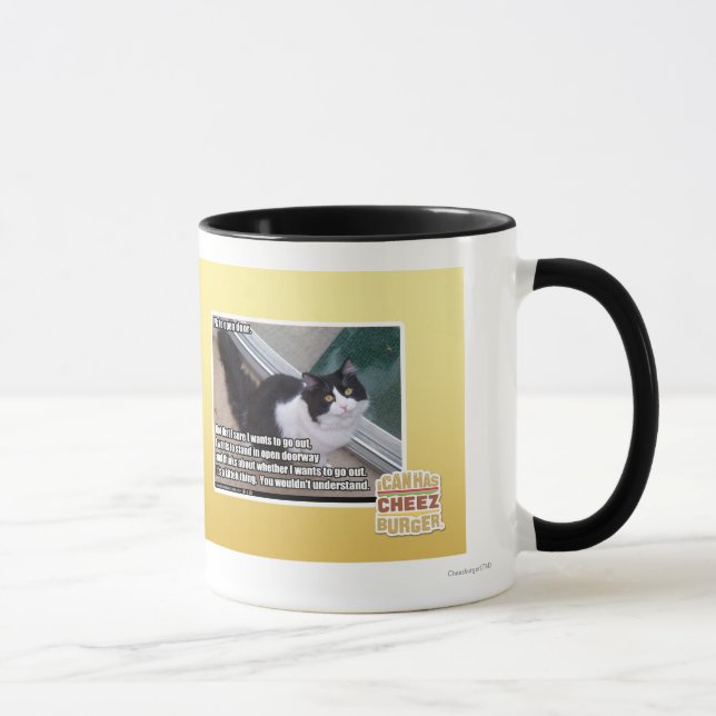 Plz till den öppna dörren mugg (Höger)