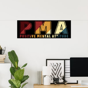 PMA-positiva mentalattityder Motiverande sinne Poster