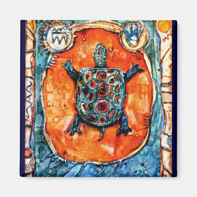 PMACarlson Brother Turtle Magnet (Framsidan)