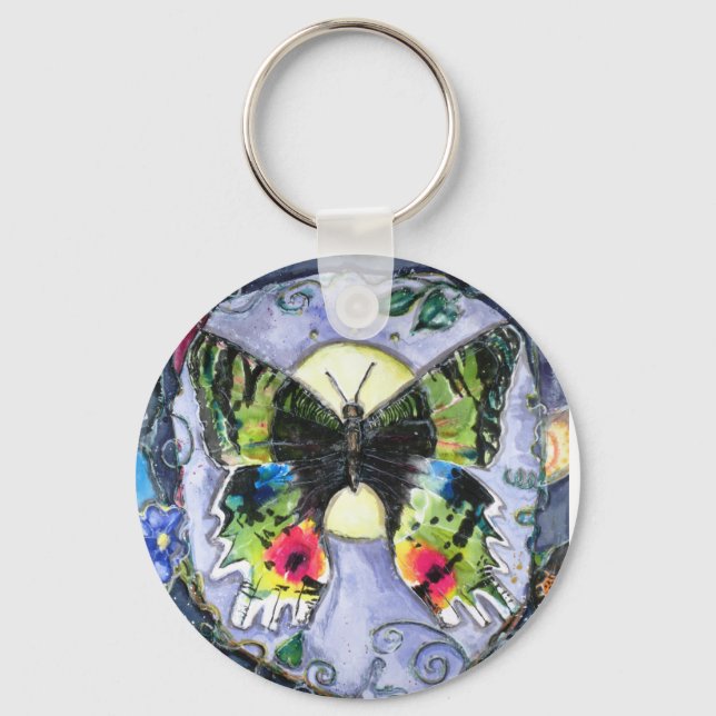 PMACarlson Butterfly Keychain Nyckelring (Framsida)